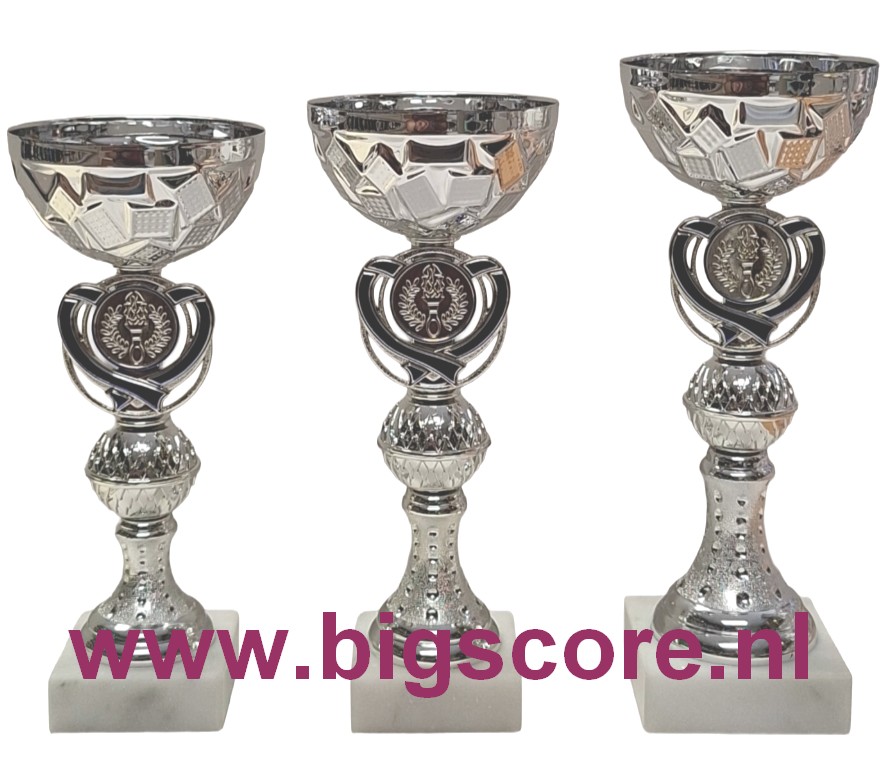 AUB 018 Beker Blauw-Zilver LAATSTE Serie OP=OP!!